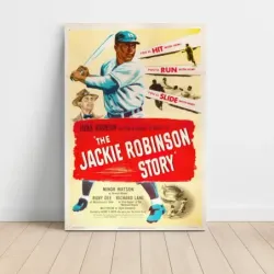 The Jackie Robinson Story (1950) Fine Art Movie Poster