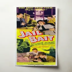 Jail Bait (1954) Fine Art Movie Poster
