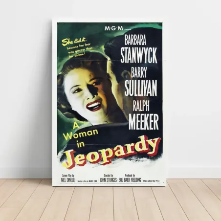 Jeopardy (1953) Fine Art Movie Poster