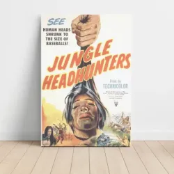 Jungle Headhunters (1951) Fine Art Movie Poster