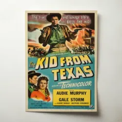 The Kid from Texas (1950) Fine Art Movie Poster