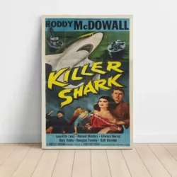 Killer Shark (1950) Fine Art Movie Poster