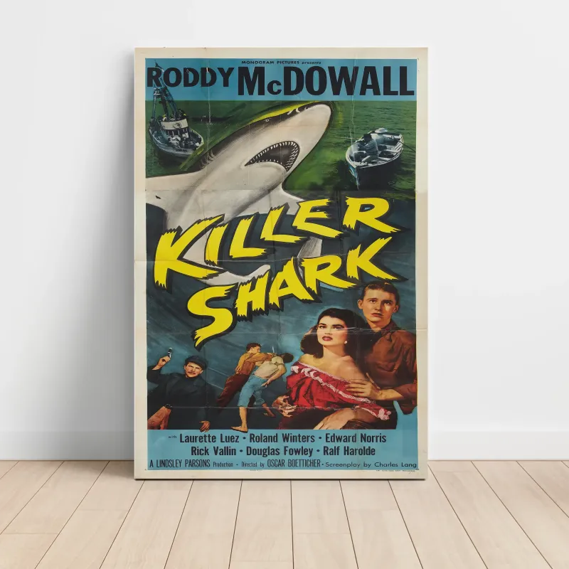 Killer Shark (1950) Fine Art Movie Poster