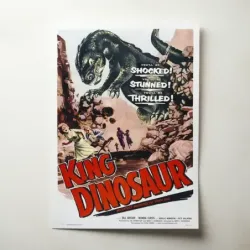 King Dinosaur (1955) Fine Art Movie Poster