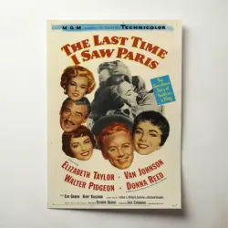 The Last Time I Saw Paris (1954) Fine Art Movie Poster
