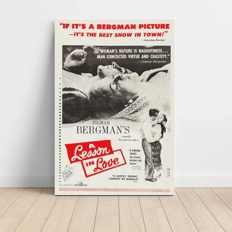 A Lesson in Love (1954) Fine Art Movie Poster