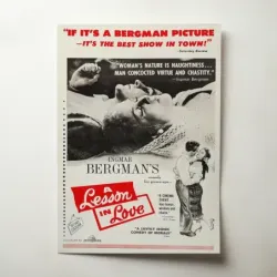 A Lesson in Love (1954) Fine Art Movie Poster
