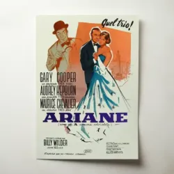 Love in the Afternoon (1957) Fine Art Movie Poster