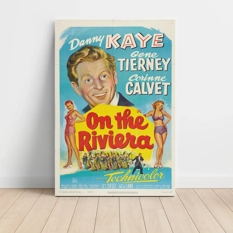 On the Riviera (1951) Fine Art Movie Poster
