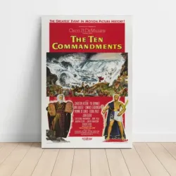 The Ten Commandments (1956) Fine Art Movie Poster