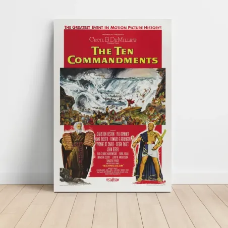 The Ten Commandments (1956) Fine Art Movie Poster