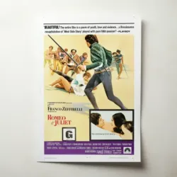 Romeo and Juliet (1968) Fine Art Movie Poster