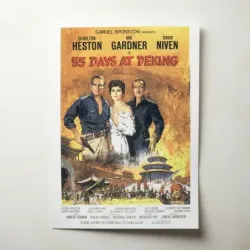 55 Days at Peking (1963) Fine Art Movie Poster