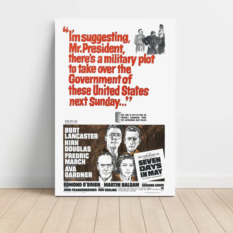Seven Days in May (1964) Fine Art Movie Poster