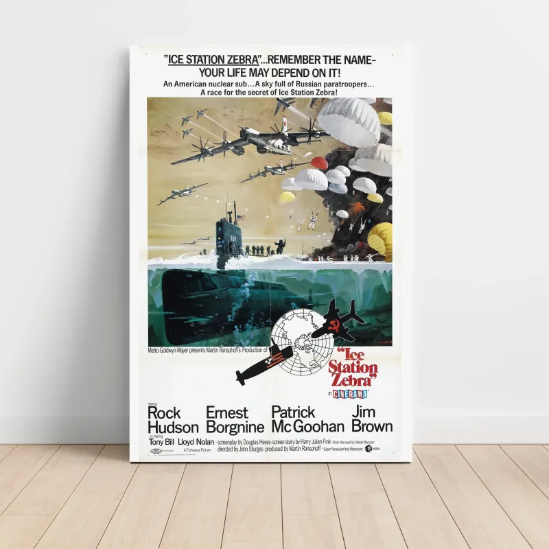 Ice Station Zebra (1968) Fine Art Movie Poster
