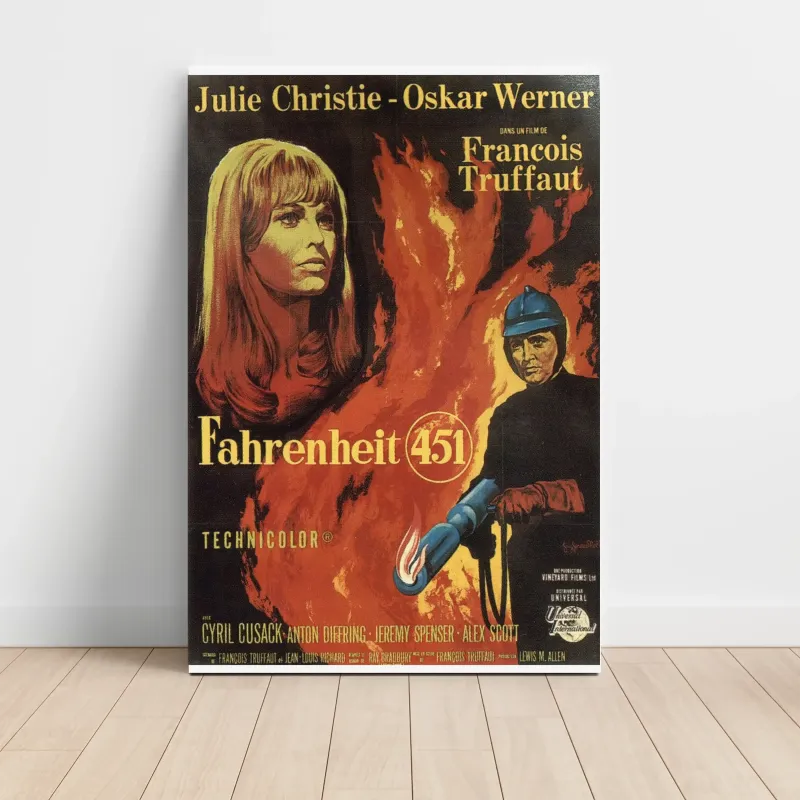 Fahrenheit 451 (1966) Fine Art Movie Poster