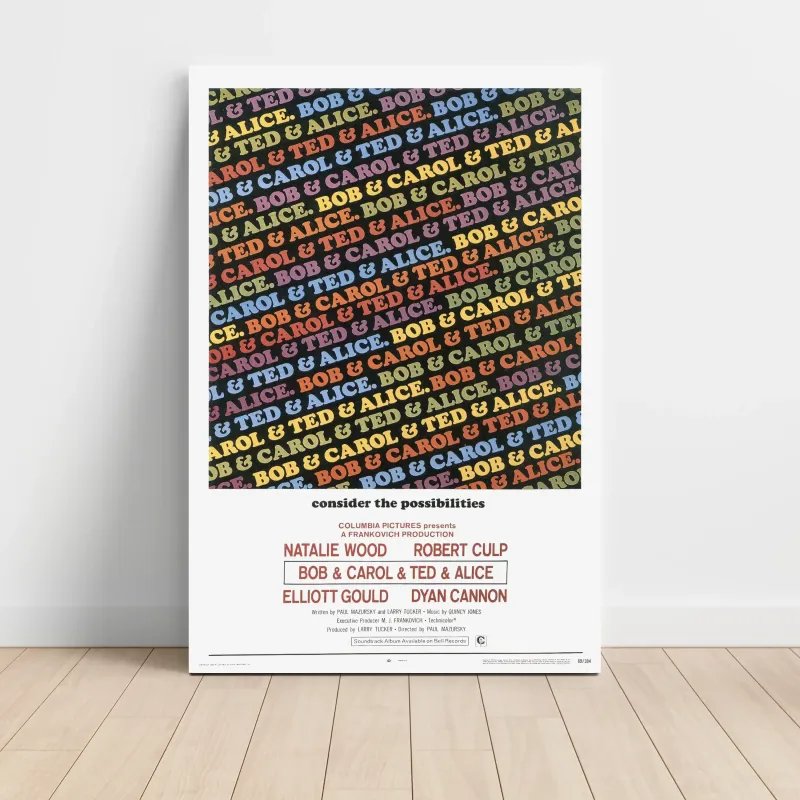 Bob & Carol & Ted & Alice (1969) Fine Art Movie Poster