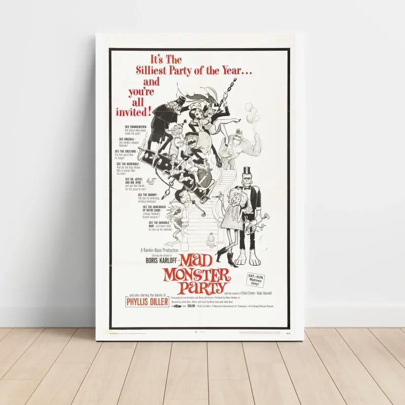 Mad Monster Party (1967) Fine Art Movie Poster