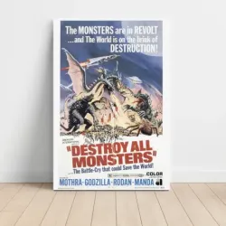 Destroy All Monsters (1968) Fine Art Movie Poster