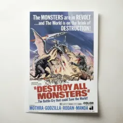 Destroy All Monsters (1968) Fine Art Movie Poster