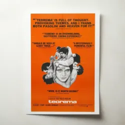 Teorema (1968) Fine Art Movie Poster
