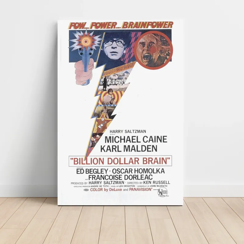 Billion Dollar Brain (1967) Fine Art Movie Poster