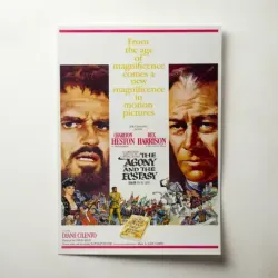The Agony and the Ecstasy (1965) Fine Art Movie Poster