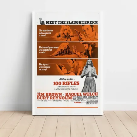 100 Rifles (1969) Fine Art Movie Poster