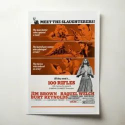 100 Rifles (1969) Fine Art Movie Poster