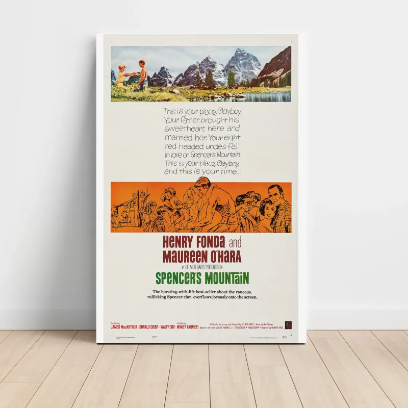 Spencer's Mountain (1963) Fine Art Movie Poster
