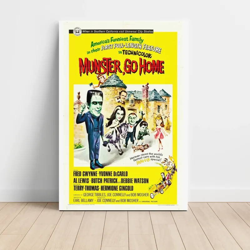 Munster, Go Home! (1966) Fine Art Movie Poster