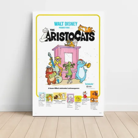 The Aristocats (1970) Fine Art Movie Poster (Design 1)