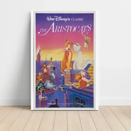 The Aristocats (1970) Fine Art Movie Poster (Design 2)