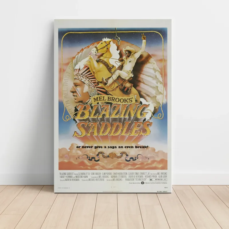 Blazing Saddles (1974) Fine Art Movie Poster