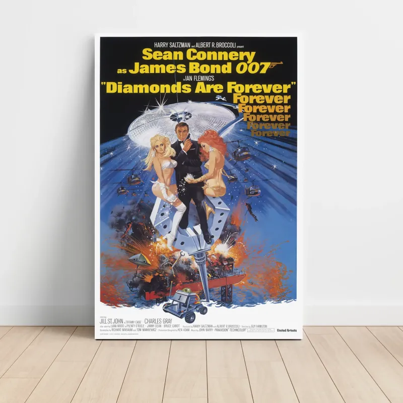 Diamonds Are Forever (1971) Fine Art Movie Poster