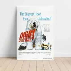 Digby, the Biggest Dog in the World (1973) Fine Art Movie Poster