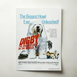 Digby, the Biggest Dog in the World (1973) Fine Art Movie Poster