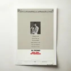 Dog Day Afternoon (1975) Fine Art Movie Poster