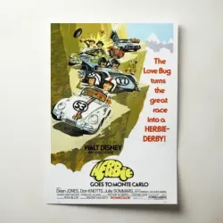 Herbie Goes to Monte Carlo (1977) Fine Art Movie Poster