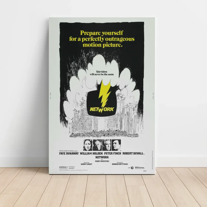 Network (1976) Fine Art Movie Poster