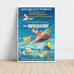 The Rescuers (1977) Fine Art Movie Poster