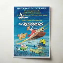 The Rescuers (1977) Fine Art Movie Poster