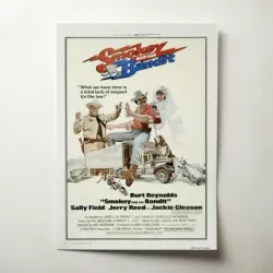 Smokey and the Bandit (1977) Fine Art Movie Poster