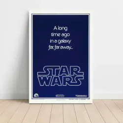 Star Wars (1977) Fine Art Movie Poster (Design 2)