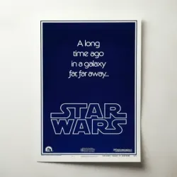 Star Wars (1977) Fine Art Movie Poster (Design 2)