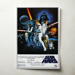 Star Wars (1977) Fine Art Movie Poster (Design 3)