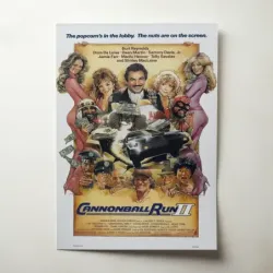 Cannonball Run II (1983) Fine Art Movie Poster
