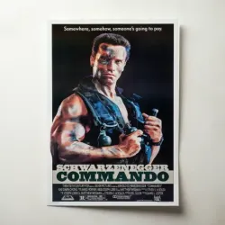 Commando (1985) Fine Art Movie Poster