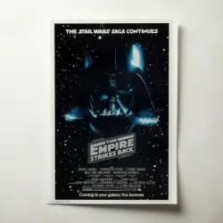 The Empire Strikes Back (1980) Fine Art Movie Poster (Design 2)