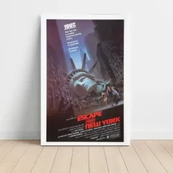 Escape from New York (1981) Fine Art Movie Poster (Design 1)